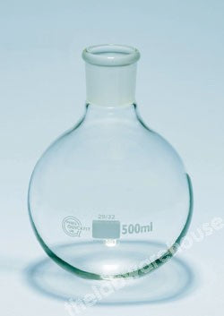 FLASK R.B. SHORT NECK 50ML 24/29 SOCKET